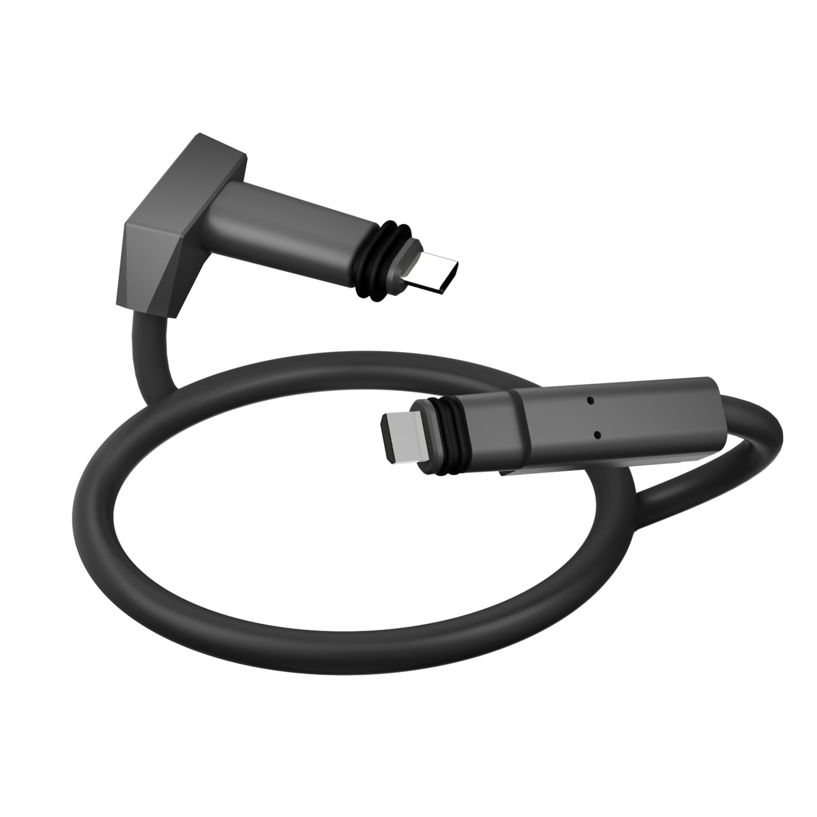 LONNIELONLIReplacement Cable for Starlink, 6.6FT Starlink Cable for Starlink Actuated Gen 2, Rectangular Satellite V2 Waterproof Extension Cables with End Caps Gray (6.6FT/2M)