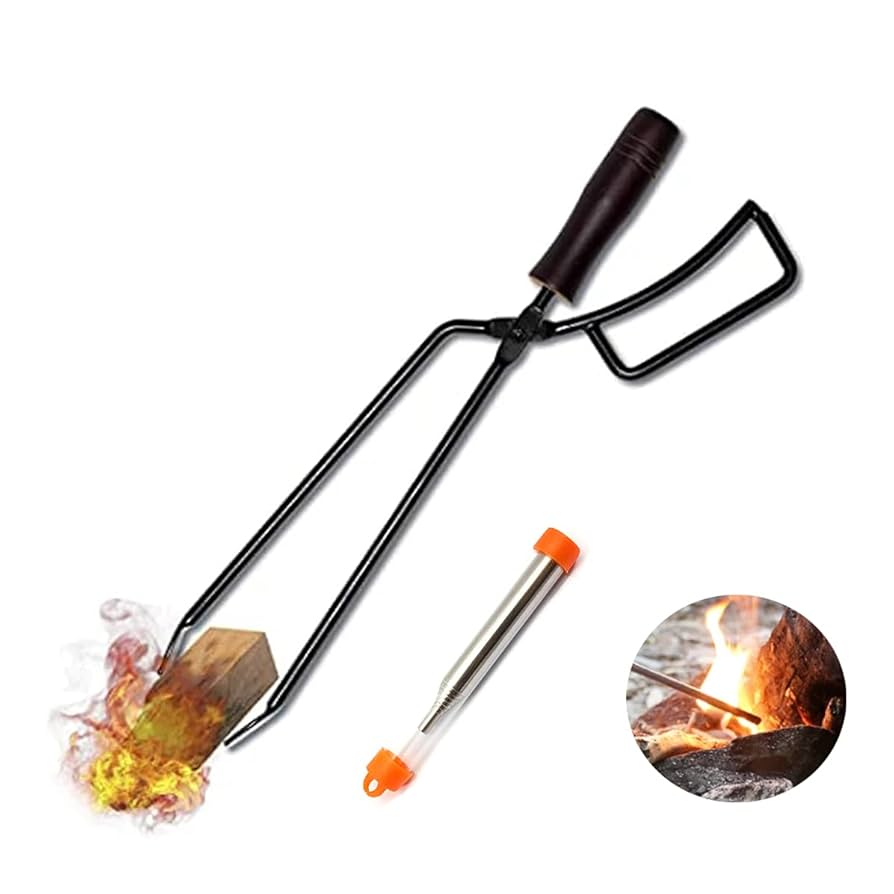 村の鍛冶屋ペグハンマー、薪バサミ　トング ベルモント火吹き棒、万能ノコギリ Amazon.co.jp: 火バサミ キャンプ 炭バサミ トング 薪バサミ 火