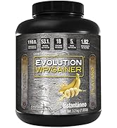 EVOLUTION, Proteína de Suero de Leche con Carbohidratos, WP Gainer, 3200 GR (Sabor Plátano)