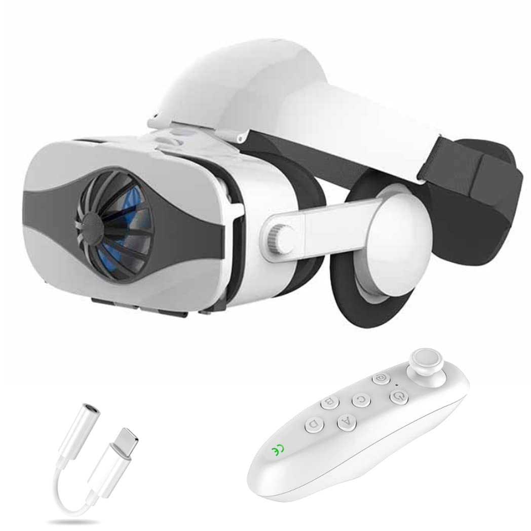 Occhiali VR, Visore Realtà Virtuale, Cuffie 3D VR Compatibile con Tutti Gli, Lente Regolabile per Film e Giochi 3D, per iPhone 13 Pro Max/13 Pro/13/12/11, per Samsung Galaxy S21, Huawei, Xiaomi