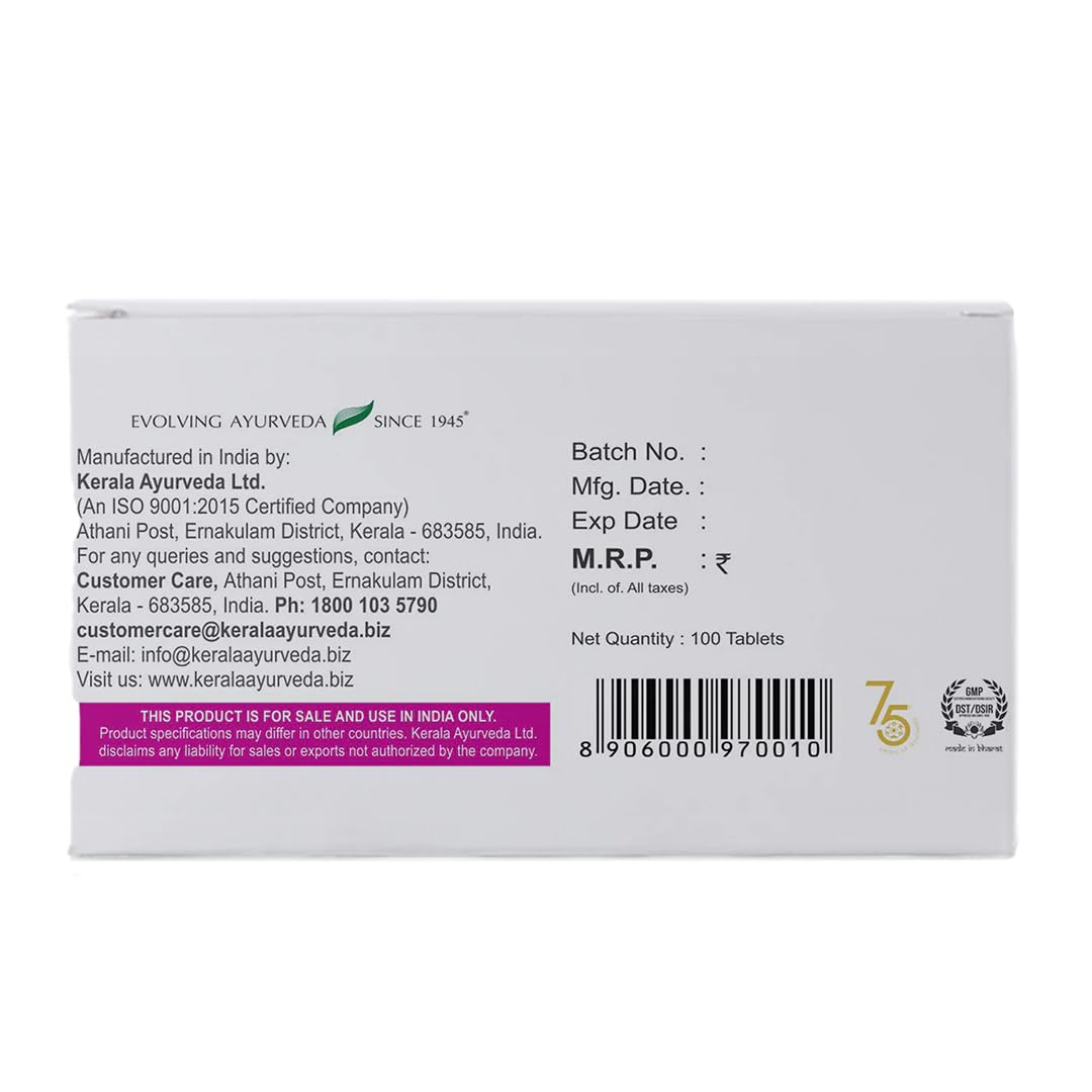 Kerala Ayurveda Alsactil Tablet - 100 Tablets 4
