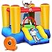 RELAX4LIFE Château Gonflable 2 en 1 pour Enfants avec Toboggan et Trampoline, Aire de Jeux Gonflable avec Gonfleur Inclus & Kit de Réparation, Idéal pour Enfants 3-5 Ans, Charge Maximale 68 KG, Coloré