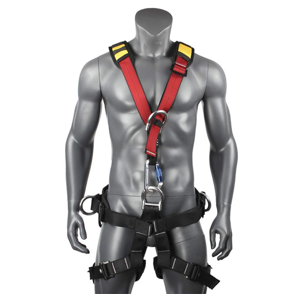 Buy Fall Protection Full Body Safety Harness, Construction Harness with 5DRings, Universal