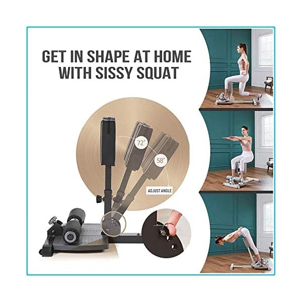 leikefitness-Deluxe-Multi-Function-Deep-Sissy-Squat-Bench-Home-Gym-Workout-Station-Leg-Exercise-Machine leikefitness Deluxe Multi-Function Deep Sissy Squat Bench Home Gym Workout Station Leg Exercise Machine Black-8300