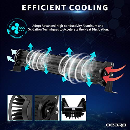 Image of OEDRO 52Inch 1525W Curved LED Light Bar Quad-Row Spot Flood Combo