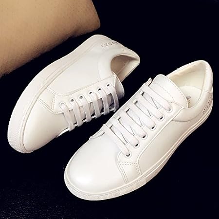 Los pequeños zapatos blancos con estrellas college girl en el piso de fondo  grueso zapatos de deporte blanco hembra ,39, pizarra blanca : Amazon.es:  Zapatos y complementos