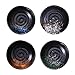 Cabilock 4Pcs Antipasto Piatti d'Epoca in Ceramica Salsa Piatto Piatto Piatto di Porcellana Piattini Ciotola Giapponese di Soia Piatti Piatti Condimento di Soia Immersione Assortiti