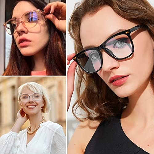 5 Stücke / 5 Farben Deko Brille ohne Sehstärke transparent Linse Retro Brillen ohne Stärke