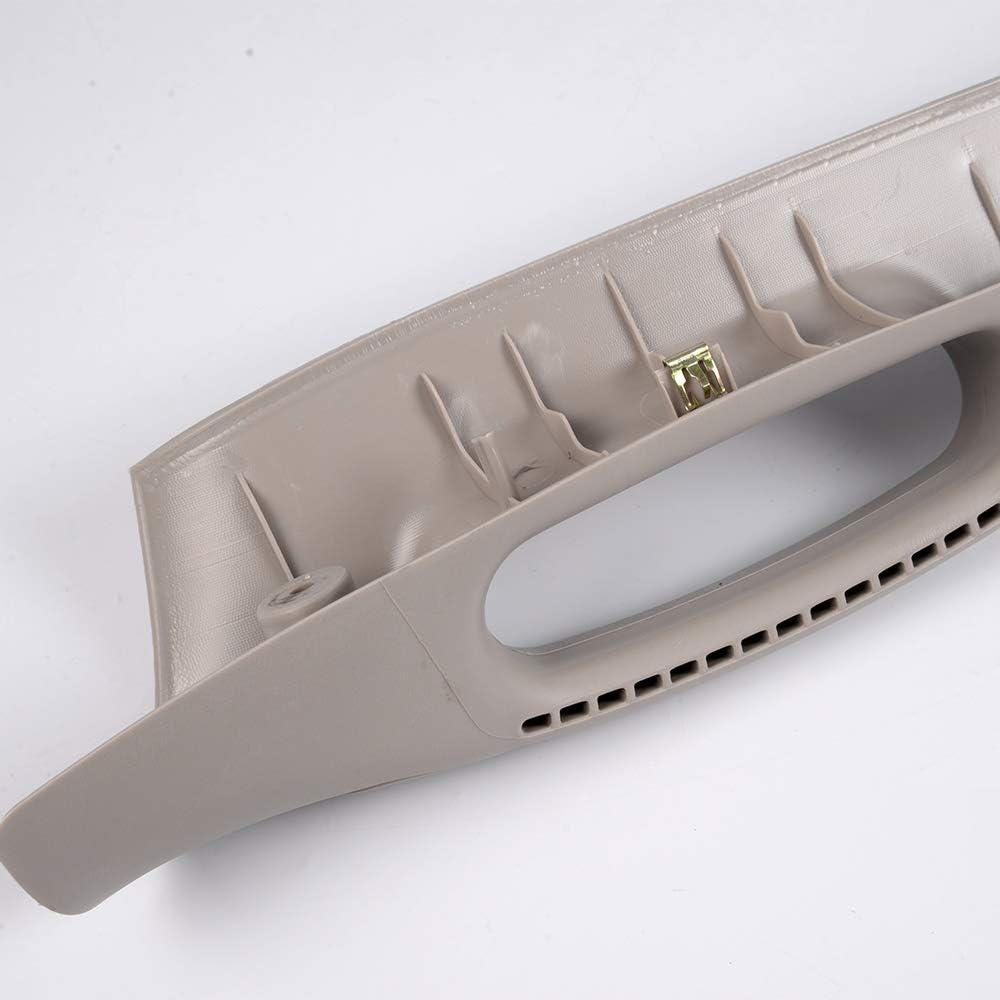 A Pillar Plastic Grab Handle Trim Molding 2002-2010 Compatible for Dodge Ram 1500/2003-2010 Ram 2500 3500 Pick Up Front Right (Passenger Side) Windshield Post Trim Beige 1TE74TL2AA, 5GR28TL2AE