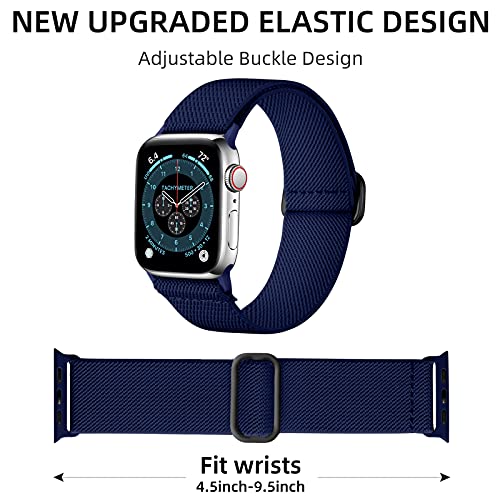 Image of DaQin 3 Pack Stretchy Solo Loop Compatible with Apple Watch Bands Men Women
