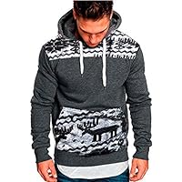Algopix Similar Product 3 - Mens Tops Casual Pullover Hoodie