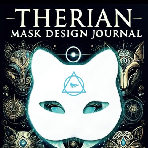 Therian Mask Design Journal: 50+ Blank Cat Masks to Design