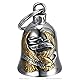 BOBIJOO JEWELRY - Clochette Moto Aigle US LIVE to Ride Porte-Bonheur MOCY Bell Acier inoxydable Argent Or