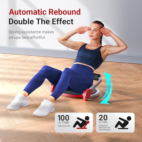 image for MERACH Ab Machine, Sit Up Exercise Equipment with 3 Adjustable Resista