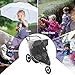 Clear Stroller Rain Cover Compatible with BOB Gear Duallie Strollers, Windproof and Waterproof, Protect from Sun Dust Snow