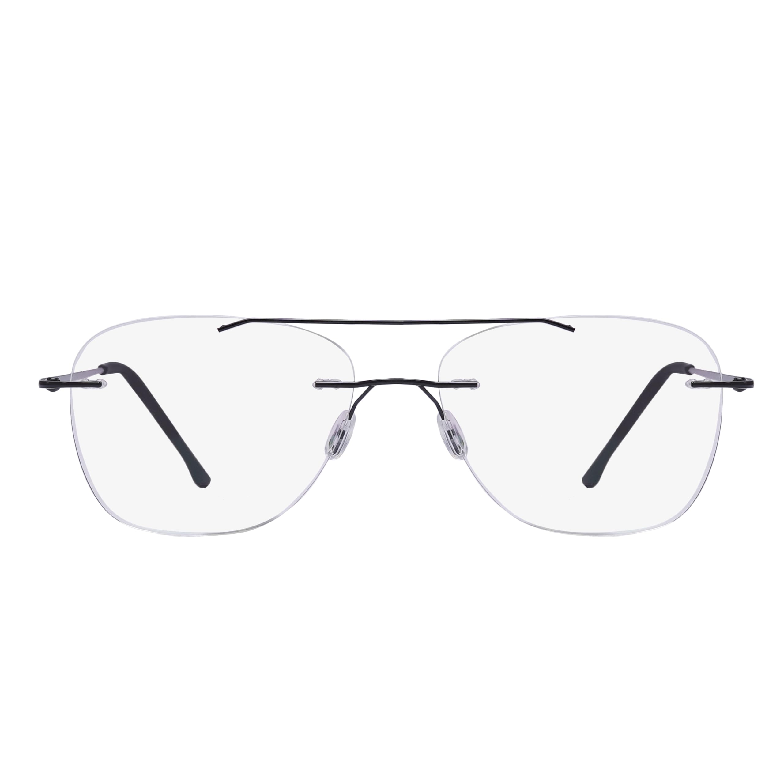 blinkaze Anti-Glare, UV Protection Progressive Rimless Square Reading Glasses, Unbreakable, Blue Cut (Distance Zero/Near +1.00, Black) (B0D9TDLX21) Amazon Price History, Amazon Price Tracker
