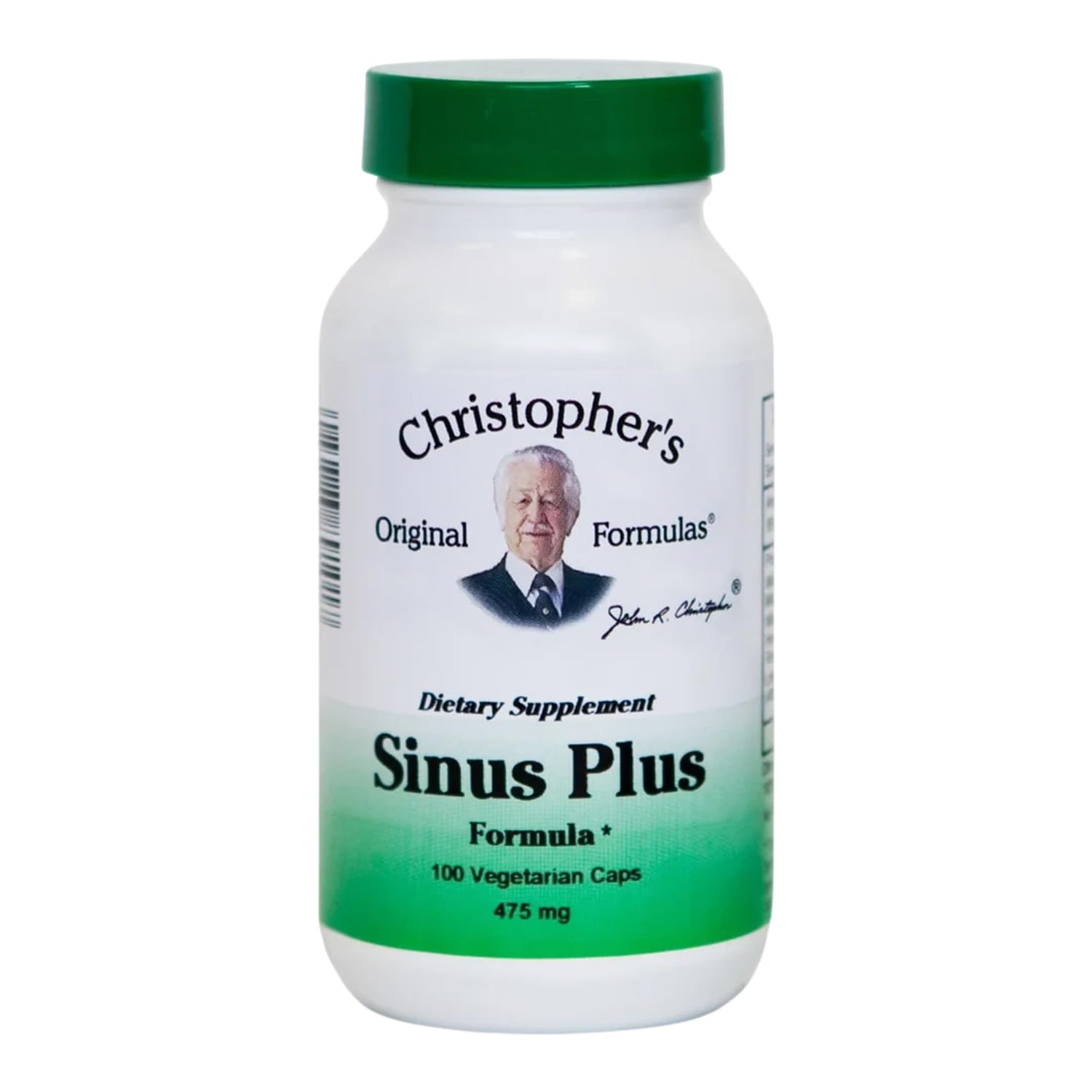 Christopher's Original Formulas Sinus Plus, Sinus Support Capsules, Whole Herb Synergistic Blend, 100 Count