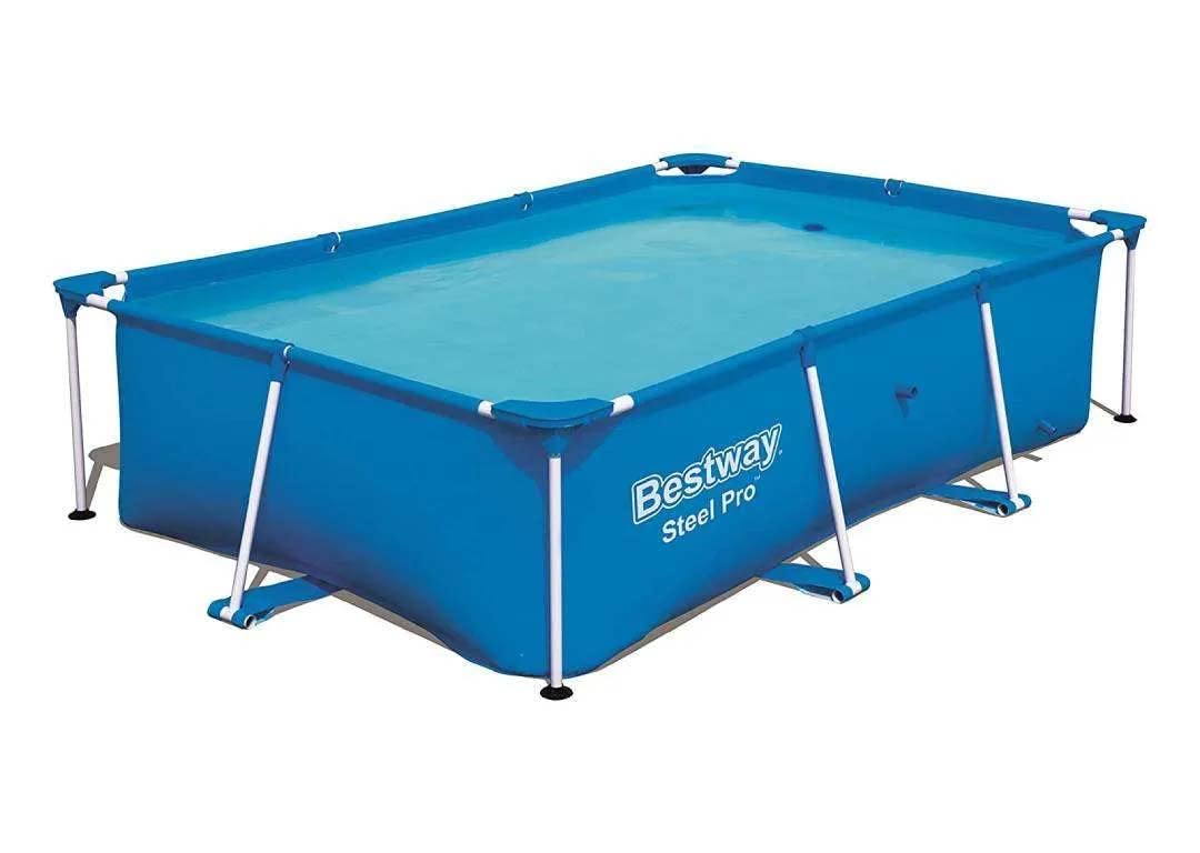Toy Park 8.6' x 5.5' x 2' Rectangular Frame Above Ground Backyard Swimming Pool - Without Filter