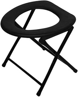 LYLSXY Portátil Fortificado Plegable Baño Silla,Viaje Cámping Alpinismo Pescar Compañero Silla,Al Aire Libre Actividad Accesorios a/Negro/Como se muestra