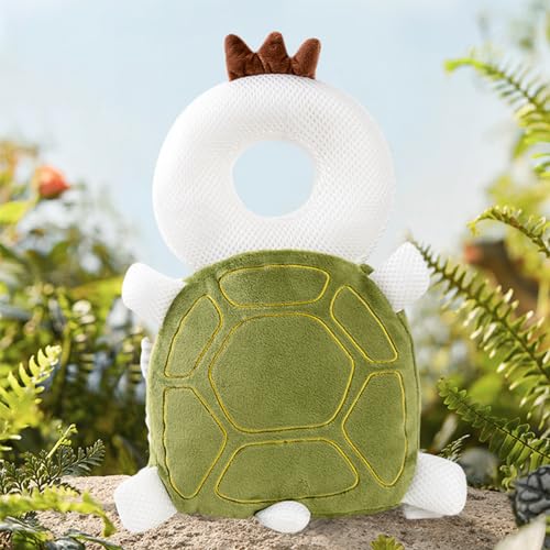 BORDSTRACT Cartoon Baby Head Protector Backpack, Soft, Breathable, and Adjustable, for 0-3 Years Old(Pink Butterfly Plush)4