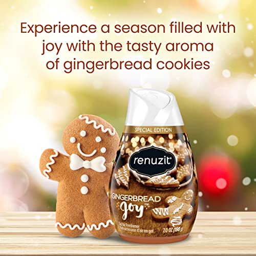 Image of Renuzit Seasonal Gel Air Freshener, Gingerbread Joy, 12 count Total Air Fresheners