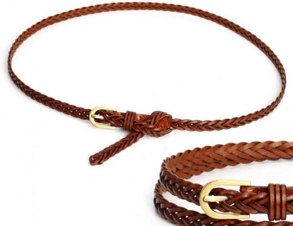 Vista 3 de VOCHIC Cinturón trenzado para mujer para vestir y camisa grandes, correa tejida delgada