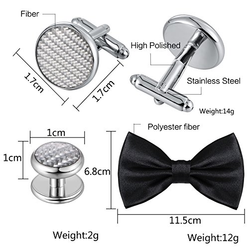 Conjunto Clásico de Mancuernas y Botones para Hombre miniatura 3