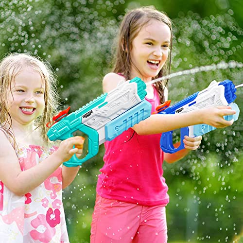 Water Gun For Kids Adults - 4 Pack Soaker Squirt Guns With High Capacity Long Shooting Range - Super Water Blaster Pool Toys For Summer Swimming Beach Water Fighting #TOP5