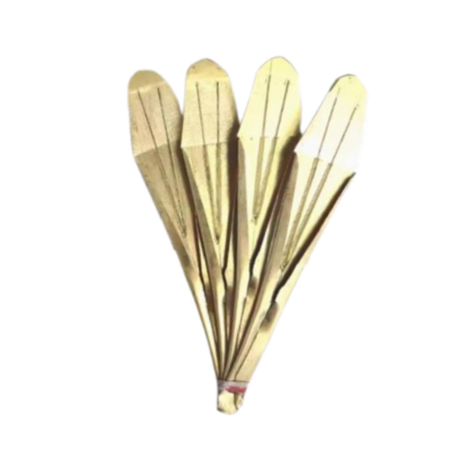 Oshhni a bocca Jaw Harp, regalo facile da suonare, a bocca in rame Yi, strumento musicale popolare per gli amanti della musica domestica e, con 4 Foglie