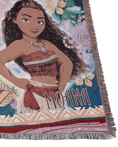 Tapisserie Vaiana Disney motif Fille de l'île grand format multicolore