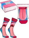Rainbow Socks - Mouth Box Socks - Damen Herren Novelty Geschenk Zahnsocken Für Dentist Zahnärzte - 1 Paar - Größen 41-46