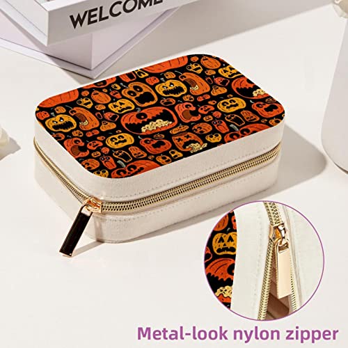 Soporte para collares compacto contra enredos caja de joyas calabaza 7
