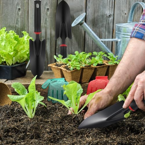 Juego de 12 palas y guantes para jardinería Therwen miniatura 3