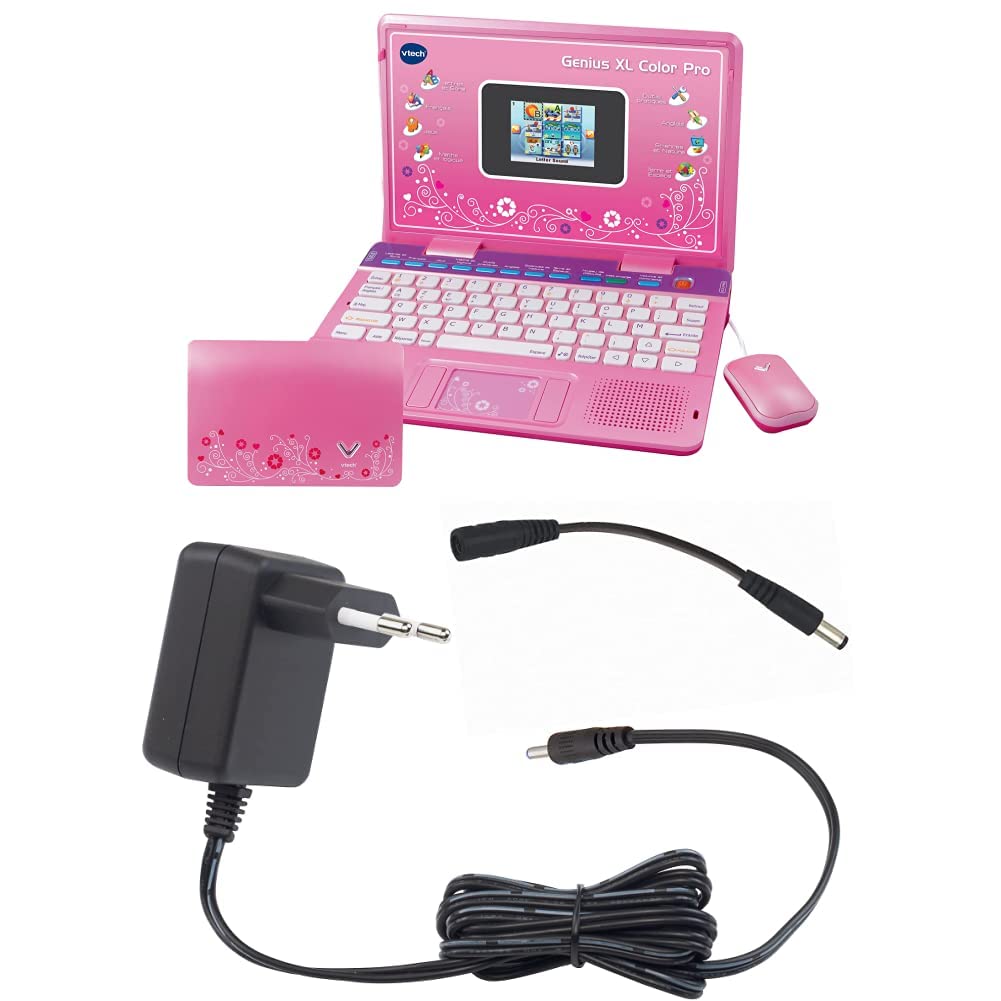 VTech Genius XL Color Pro bilingue Rose + Adaptateur Secteur