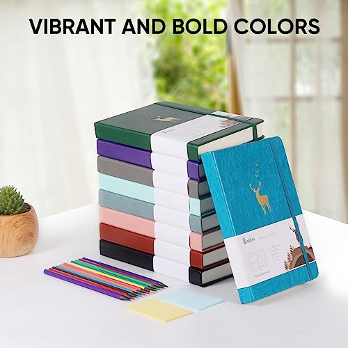 Journal ligné en cuir menthe à offrir pour inspirer l'écriture - 6