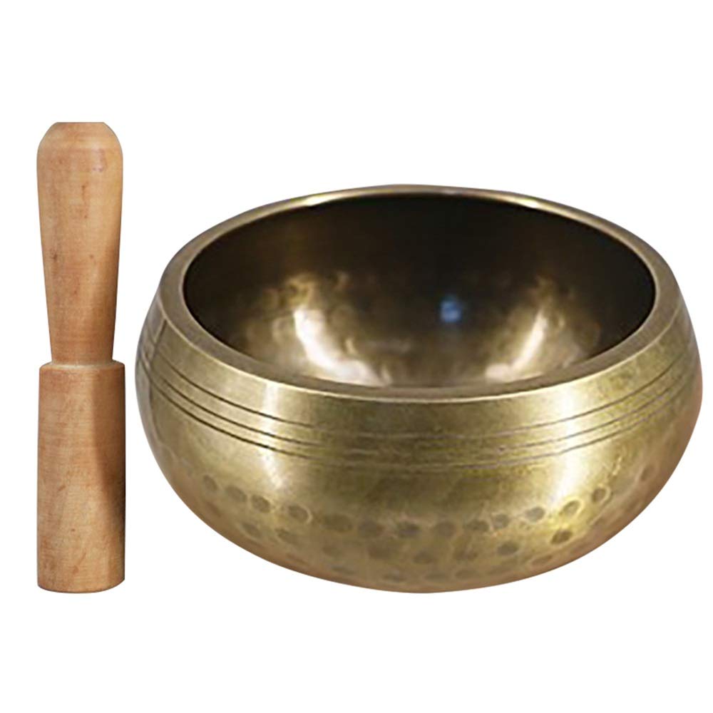 Tybetańska buddyjska misa dźwiękowa Budda misa dźwiękowa Instrument muzyczny do medytacji z kijem joga dekoracja domu (120 mm)