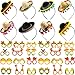 Sonarun 32 Pack Cinco De Mayo Fiesta Party Favors Include 8 Pcs Straw Fiesta Sombrero Headbands and 24 Pcs Mexican Paper Glasses for Mexican Party Decoration Photo Props