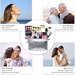 All In One Makeup Set, Makeup-Geschenkset für Frauen Anfänger - Kosmetiktasche mit Lidschatten Palette, Creme Concealer, Lippenstift, Mascara, Pinsel usw - für unterwegs, zum Reisen und Verschenken – Bild 5