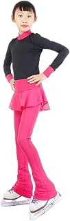 Exercise Running Children's Ice Skating Pants High Elastic Embellished Training Culottes Slim Fit Figure Skating Training Clothing