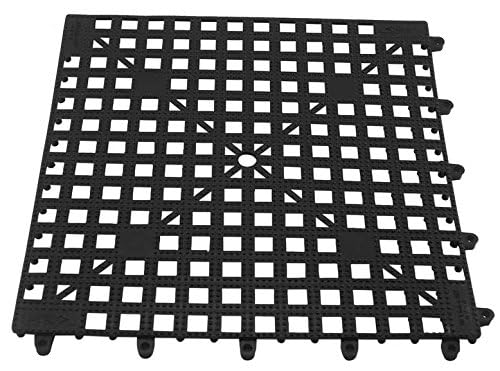 The Bars Bars Tappetino, Nero, 33x33x1 cm