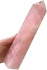 AtkitS Natural rose quartz, obelisk wand, home decoration home decor(1100-1200g)