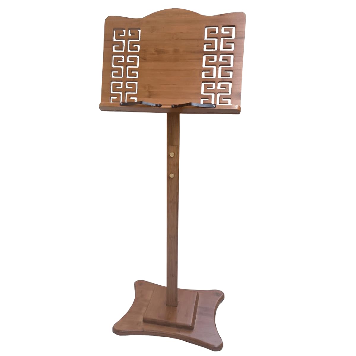 Soporte plegable para partituras de altura ajustable para actuaciones, diseño portátil de madera