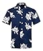 Price comparison product image Men's Hawaiian Shirt Short Sleeve Aloha Shirt Beach Party Flower Shirt Holiday Casual Shirts EHS016-XL