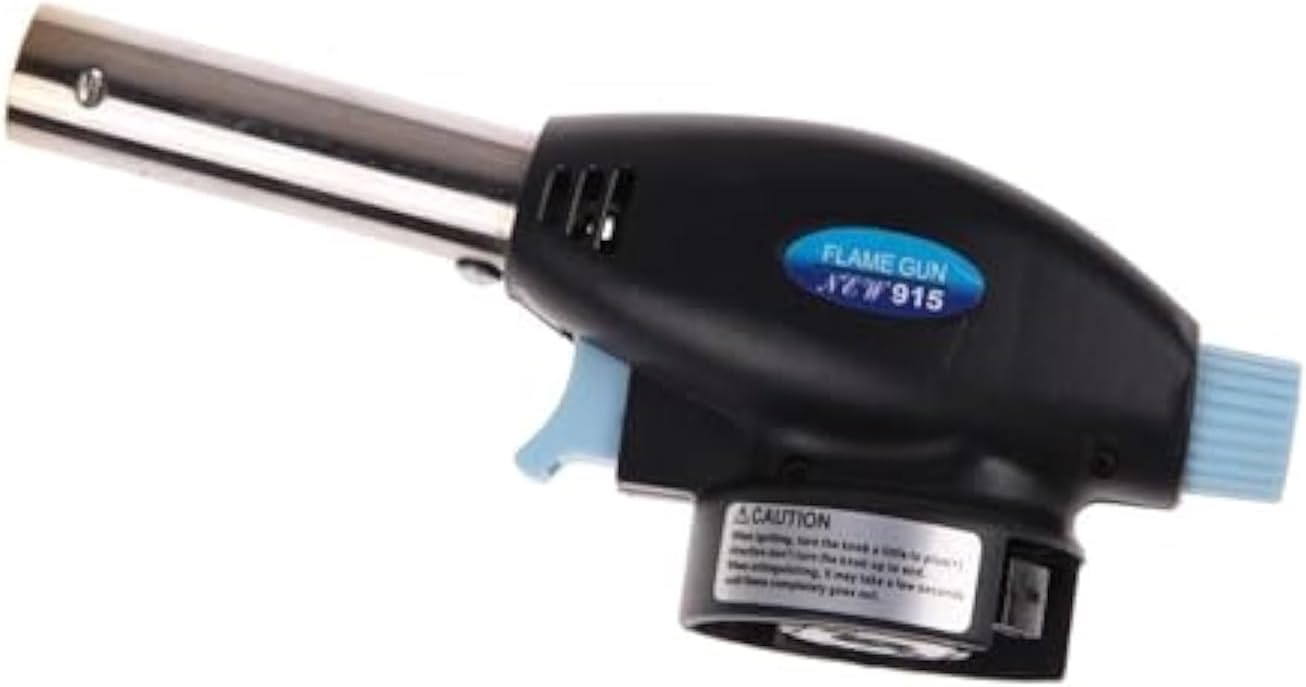 Starnearby Butane Gas Blow Torch Flamethrower Burner Auto Ignition Camping Welding BBQ