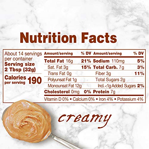 Earth Balance Natural Peanut Butter And Flaxseed Spread, Creamy, Vegan And Gluten Free, 16 Oz (Pack Of 3) #TOP4
