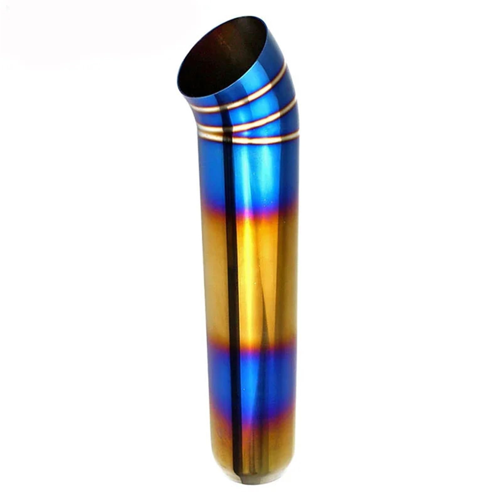 Tłumik rury wydechowej samochodu Auto końcówka dyszy Rura tylna ze stopu aluminium Tłumik Samochodowy(Blue and gold)