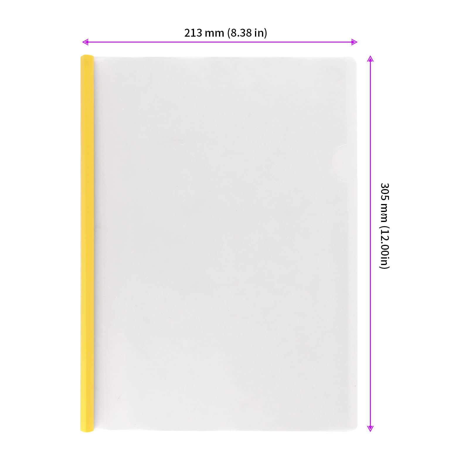 JEUIHAU 40 Pcs A4 Report Covers with Sliding Bar, Clear Clip Bar Files Project Presentation Covers Hold Up to 60 Sheets for Home School Office Documents, Mixed Colours - Image 2