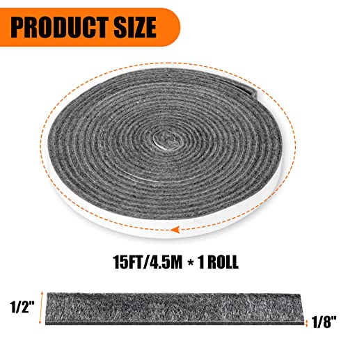 Gasket para Ahumador 15 FT, Cinta de Goma Alta Temperatura para Parrilla miniatura 2