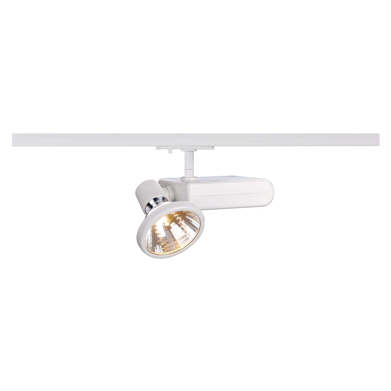 SLV faretto sistema monofase D-RECTION/faretto, spot LED, faretto a plafone, sistema a binari, illuminazione di interni / GU6,5 35W bianco