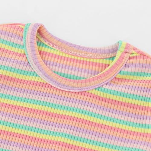 Image of POBIDOBY Toddler Girls Shirt with Charming Color, Cute Summer Tops for Teen Girls with Buttons